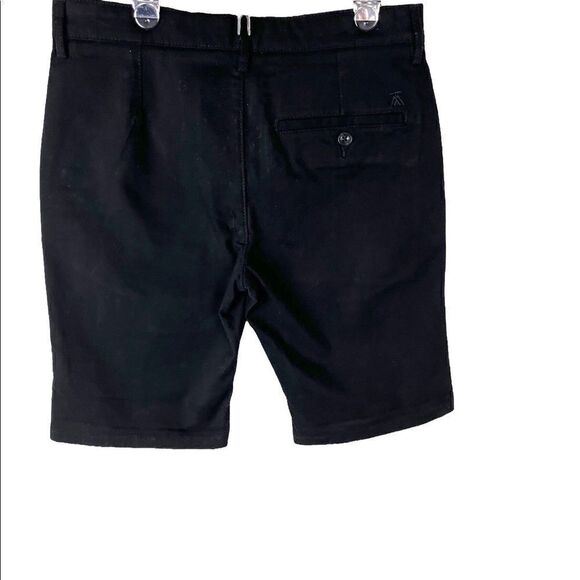 NWT Black Flat Front Men’s Topshop “Stretch Skinny” Shorts Size 30 - Picture 2 of 11